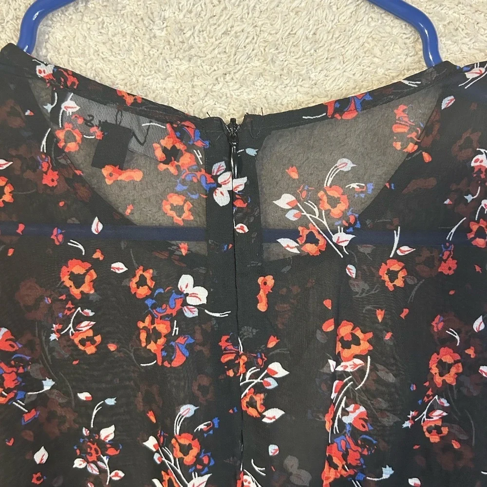 Lulus Floral to See Black Floral Print Long Sleeve Mini Dress Size Medium
